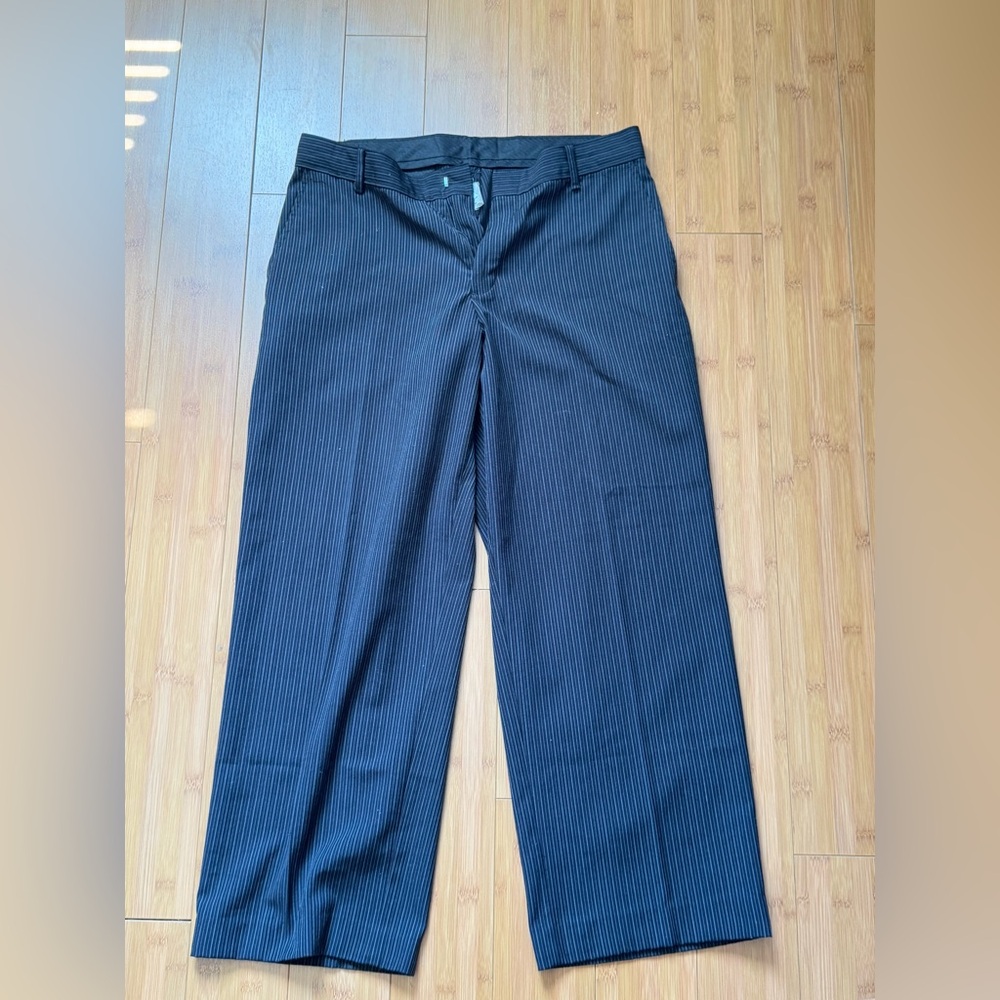 Black Pinstripe Dress Pants